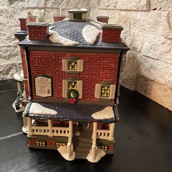 Dept 56 Old Chelsea Mansion with Book - The Original Snow Village Christmas - Picture 6 of 10